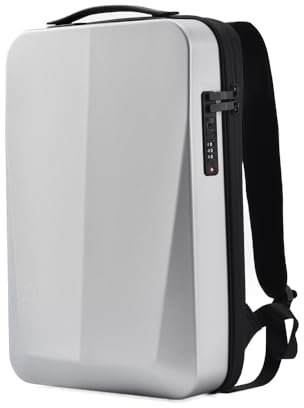 XINYASEE Sac à dos d'affaires ultra-mince sac à bandoulière homme antivol sac de jeu à la mode sacoche pour ordinateur portable de 17 pouces à coque dure (Blanc)