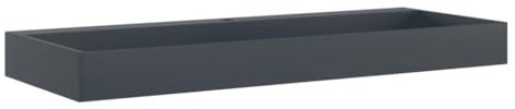 vidaXL Vasque 120x46x11 cm fonte minérale/marbre anthracite