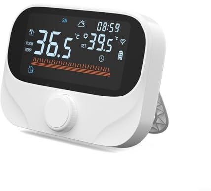EpheyFIF Boiler Thermostat, WiFi Smart Thermostat, Intelligent Timer RF Wireless One-to-One Wall-mounted Boiler Thermostat No Wiring For Electric/water Heating, Gas Boilers(WiTH3)