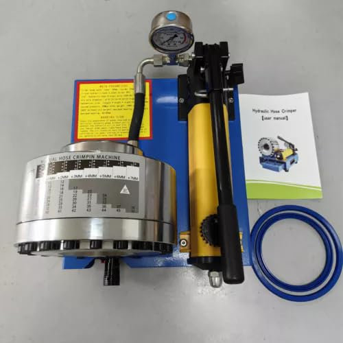 Pince à sertir manuelle pour tuyau hydraulique haute pression + 9 matrices