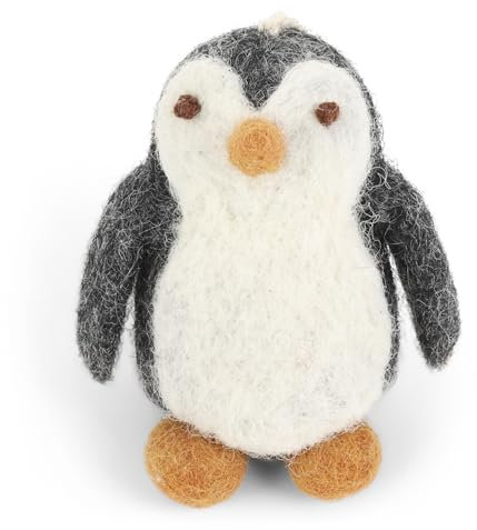 Gry & Sif, Anhänger aus Filz, Pinguin, Filzdekoration, Christbaumschmuck, Geschenkanhänger, Handmade, Fairtrade
