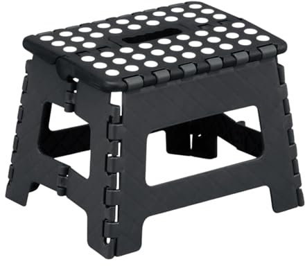 25cm Folding Step Stool - Heavy-Duty 150kg Capacity, Lightweight Portable Stool for Home, Office, and Garden - Non-Slip Design, Easy Storage