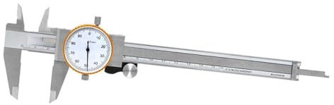 Messschieber Messwerkzeug Zifferblatt Messschieber 0,01 mm 0–150 mm 6 Zoll Messuhr Messschieber Lineal Edelstahl Messschieber Mikrometer Präzise Messungen (0–200 mm 0,01 mm)