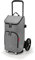 reisenthel citycruiser Set (Rack + Bag) Tasche Twist Silver + Rack Black - Praktische Einkaufstasche mit Mehreren großen Fächern - Wird mit dem Gepäckträger als Set verkauft