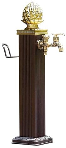 RTTZBOZ Colonne d'eau de Jardin Carrée Extérieur, Robinet de Support de Tuyau, pour Arrosage, Lavage de Voiture et Jardinage(74cm/29in)