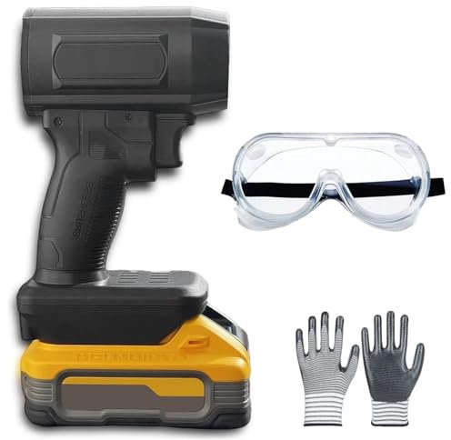 Turbo Jet Double-Blow V2.0, Cordless Leaf Blower, Lightweight Portable Handheld Design Dust Cleaner Jet Blowers 130,000 RPM 200 Mph for Patio Cleaning, Blowing Leaves, Dust(For Dewalt)