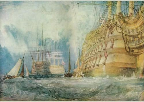 JMW Turner's A First Rate Taking in Stores Print, 1818 - Poster Print A2 (59.4 x 42cm) (14964374)