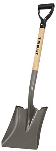 Truper 31176 Tru Built 28-Inch Square Point Shovel, D-Handle