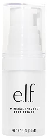 e.l.f. Brightening Lavender Face Primer, Farbkorrigierender Makeup Primer Für Einen Ausgeglichenen Hautton und Einen Strahlenden Teint, 0.47 Fl Oz