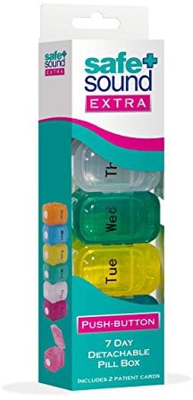 Safe & Sound Pop-Open 7 Day Pill Box