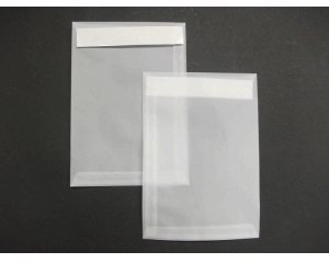 Versandtaschen B5 90g/qm haftklebend VE=100 St. transparent-weiß