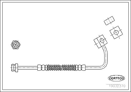 Corteco 19032370 Bremsschlauch vorne links