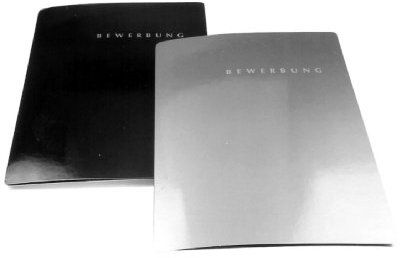 Bewerbungsmappe mit Klemmschiene / Farbe: schwarz