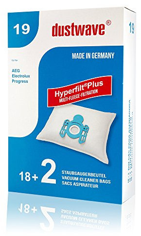 Sparpack - 20 Staubsaugerbeutel passend für AEG - Vampyr 5040 Bodenstaubsauger/dustwave® Markenstaubbeutel Made in Germany + Microfilter