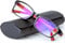 Prospek Blue Light Blocking Glasses -Professional- For Men and Women Computer Glasses Blue Light Filter, Provides Anti Strain and Anti Fatigue (+0.00 No Magnification) I Regular Size, Red and Black