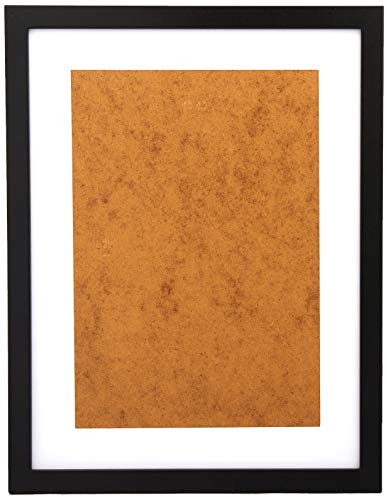 Frame Company Allington Black 16x12 Frame with White Mount for 13x9