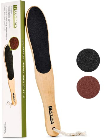 Professional Double Sided Wood Foot File / Paddle by JJ Autumn