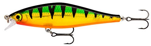 Rapala - Shadow Rap Shad Angelköder - Angelzubehör für Große Fische - Süßwasser Spinnköder - Lauftiefe 0.9-1.2m - Fischköder 9cm, 12g - Hergestellt in Estland - Legendary Perch
