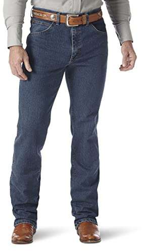 Wrangler Jeans för herr i premiumkvalitet med cowboysnitt och smal passform