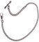 SIBOSUN Pocket Watch Albert Vest Chain with T-Bar & Lobster Clasps Plated 15 Inch Single Link Vest Belt