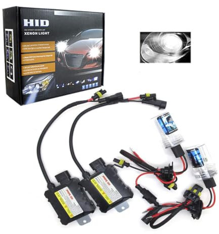BOOMBOOST HID Xenon-Brenner kit H1 Xenon-Licht Ballasts Entladungslampe Schlank HID Lampen Scheinwerfer Nachrüstsatz Set Schnellstart Ersatzlampen 12V 55W 5000K