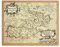 Wee Blue Coo Map Antique Elba Island Ocean Napoleon Art Print Framed Poster Wall Decor Kunstdruck Poster Wand-Dekor-12X16 Zoll
