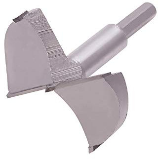 Utoolmart Forstner Holzbohrer Bohrer mit 75 mm Durchmesser Hartmetallspitze Professionelle Holzbearbeitung Lochöffner Power Rotationsschneider 80 mm Länge Grau für Scharniersperrholz MDF CNC 1St