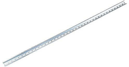 RS PRO Stahl DIN-Hutschiene Hutprofil tief Gelocht, H. 15mm B. 35mm, L. 1m, Packung a 4 Stück