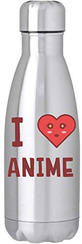 I Love Anime Kawaii Cute Heart Sparkle Thermal Water Bottle