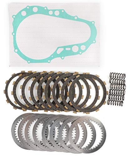 Areyourshop Juego de discos de embrague y juntas de muelles para Su-zu-ki LTZ400 2005-2008