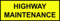 Panneau magnétique ou autocollant pour l'entretien des routes – Jaune fluo pour la conformité – Panneau de signalisation, travaux routiers, construction (magnétique, 800 x 275 mm)