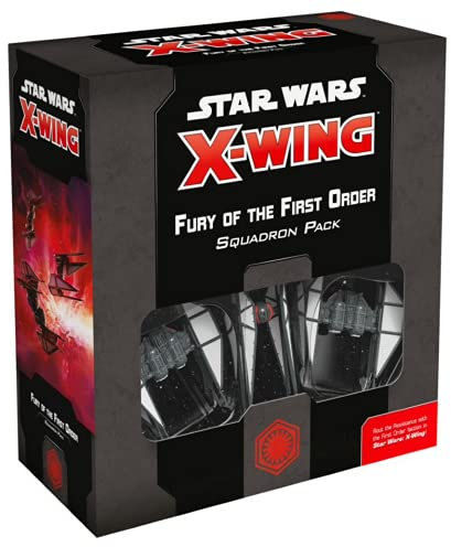 Fantasy Flight Games, Star Wars X-Wing: Fury of The First Order, Miniatures Game, Ages 14+, 2 Players, 30-45 Minutes Playing Time,Multicolor,FFGSWZ87
