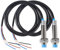 2Pcs LJ12A3-4-Z/AY M12 Annäherungssensor Induktiver Näherungssensor Schalter Detektor Nicht abgeschirmt Typ PNP NC DC 6-36V 200mA 4mm Erkennungsabstand 3 Draht für 3D-Drucker Sondenbett-Nivellierung
