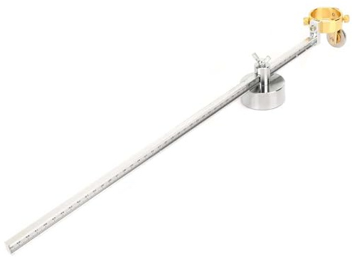 Plasma Cutter Circle Guide, 10-100cm Adjustable P80 Circle Cutter, Magnetic Roller Cutting Compass with Ruler for Ferrous Metal