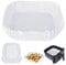 BYKITCHEN Air Fryer Disposable Liners, 50PCS Square Air Fryer Paper Liners, 6.5 inch Inner & 8.3 inch Diameter, Greaseproof Paper for Air Fryer, Compatible with COSORI, Ninja, Tower and More (White)