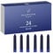 Ellington Pens Fountain Pen Ink Refills - 24 Pack International Standard Size Cartridges - Premium Quality & Non-Toxic - Long-Lasting Ink