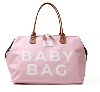 Fume London Borsa per neonati, borse per fasciatoio per neonati impermeabili, per viaggi e maternità, borsa per pannolini per neonati di grandi dimensioni (Rosa)