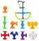 WUERKIYA Saugnapf Spielzeug, 33PCS Sucker Toy Sucker Toys Darts Silikon Bausteine Saugnapf Lustige Konstruktion Kreatives und lehrreiches Bauspielzeug Darts Sucker Pop Sucker Spiel Wettkampfspiele