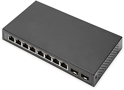 DIGITUS 8P +2SFP GE Netzwerk-Switch 8 x 10/100/1000 Mbit/s + 2SFP Uplink Ports