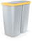 Papelera con 2 tapas independientes de 45l gris