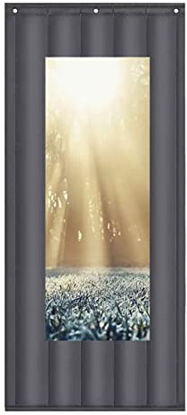 ATRNA Wärmeschutzvorhang tür Thermovorhang, Kälteschutz Wärmeschutz im Winter für türen Balkontür Wohnzimmer Außentür-A||0.7 * 2.0m
