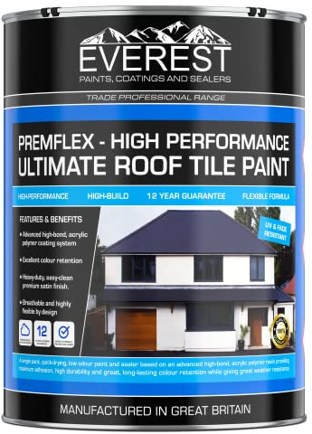 Everest Trade - Premflex Ultimate Roof Tile Paint & Sealer (Rustic Red, 20 Litre)