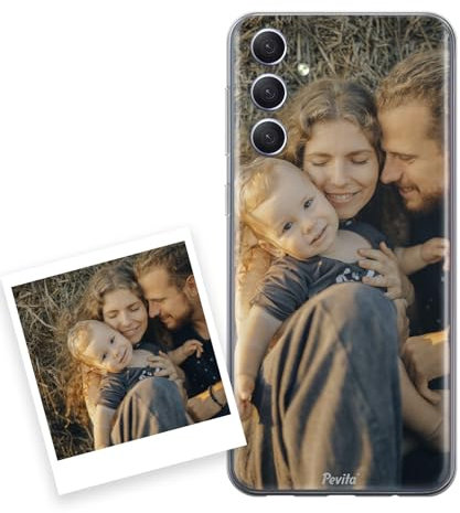 Samsung Galaxy A54 5G Hülle personalisiert mit foto. Handyhülle aus Silikon selbst gestalten Samsung Galaxy A54 5G. Geschenke personalisiert für frauen, mann, kinder,valentinstag, weihnachten