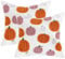Tosleo 2 Stück Halloween Kissenbezug 45 x 45 cm Stickerei Tufting Orange Rosa Kürbis Thanksgiving Dekoration Sofakissen für Wohnzimmer Sofa Garten Schlafzimmer Outdoor Zierkissen Couchkissen