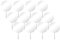 Acryl Kuchen Topper,12 PCS Rund Torten Topper Runde Klar Cupcake Toppers Blanko Cake Topper für Geburtstag Party Hochzeit Baby Dusche Dekor 4 Zoll