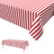 2PCS Party Tischdecke Rote Weiß,Zirkus Party Tischdecken Einweg Tischdecke aus Kunststoff Bierbank Tischdecke Kindergeburtstag Karneval Thema Party Dekorationen 137 * 274cm