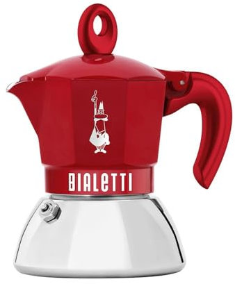 Bialetti Moka Induction Exclusive 2 Tassen rouge