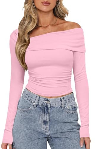 Generisch Black Friday Angebote 2024 Ab Wann Skims Dupe Y2K Clothes Klamotten Damen Crop Tops Top Stockholm Style Women Clothes Y2K Damen Enge Tops Stüssy Hoodie Langarm(A06,S)
