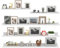 Giftgarden 120cm Wandregal, Weiße Schweberegal Regal Wand Bilderleiste für Wohnzimmer, Küche, Kinderzimmer, Schlafzimmer oder Büro - 5 Stück mit Verschiedenen Größen