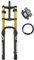 Forcella Ammortizzata MTB 26 Pollici 4.0 Fat Tire Mountain Bike Forcella Anteriore pneumatica Viaggio 150 mm Regolazione smorzamento Ammortizzatore per Bici da Neve Forcella Anteriore Tubo Dritto QR